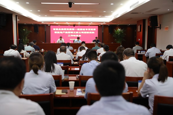 省bevictor伟德官网集团党委第一专项巡察组巡察徽盐地产集团等三家公司招标采购事情发动会召开